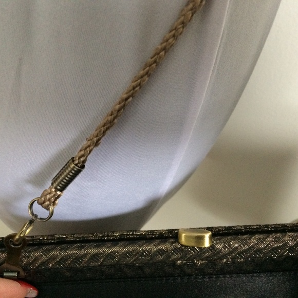 Kate Landry Gold Clutch/Crossbody - Picture 5 of 8